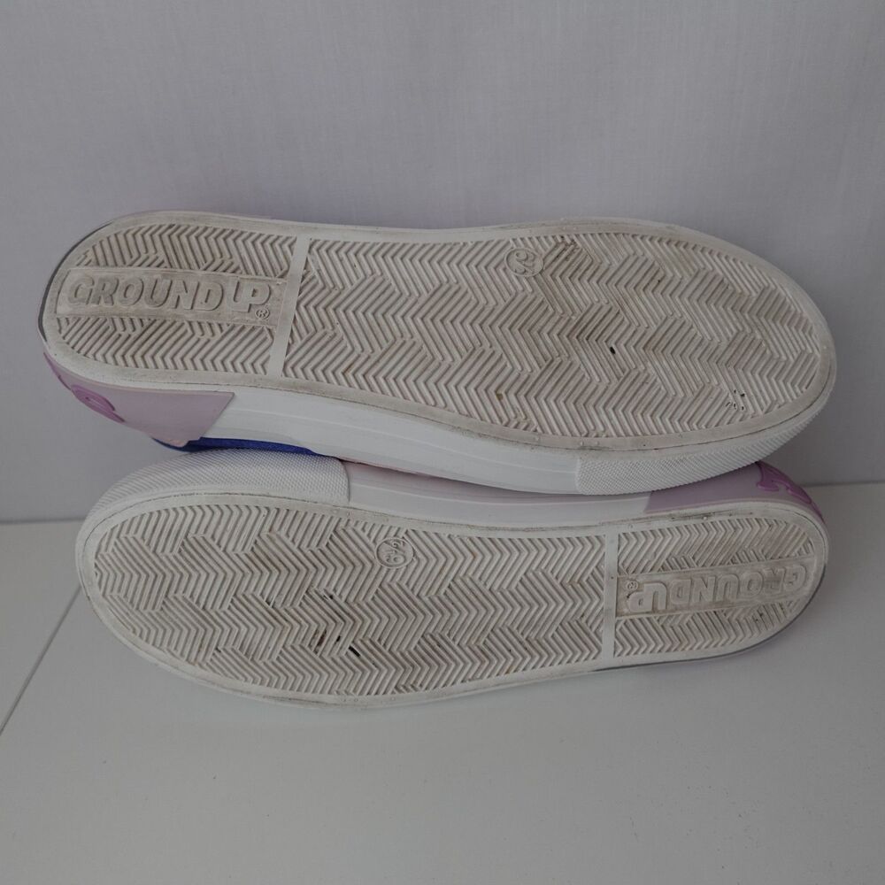 Disney Stitch & Angel Slip on Shoes Women Sz 6.5 Pink Blue Canvas Lilo & Stitch - Picture 4 of 14